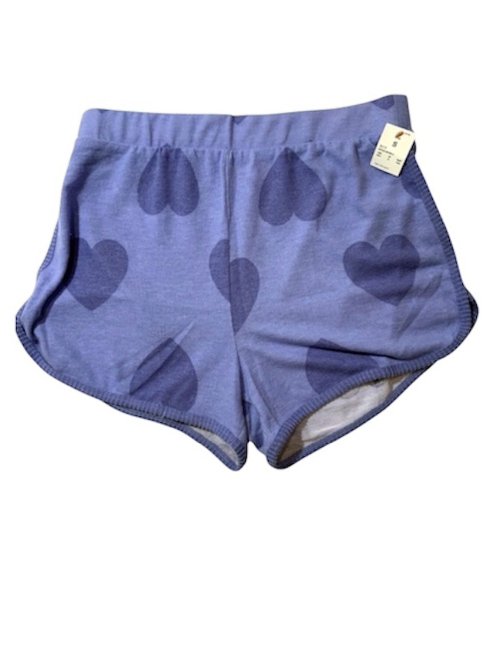 Colsie Heart Print Sleep Shorts NWT Small Blue Purple Lounge Pajama Cute